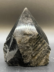Silver Sheen Obsidian Generator Point