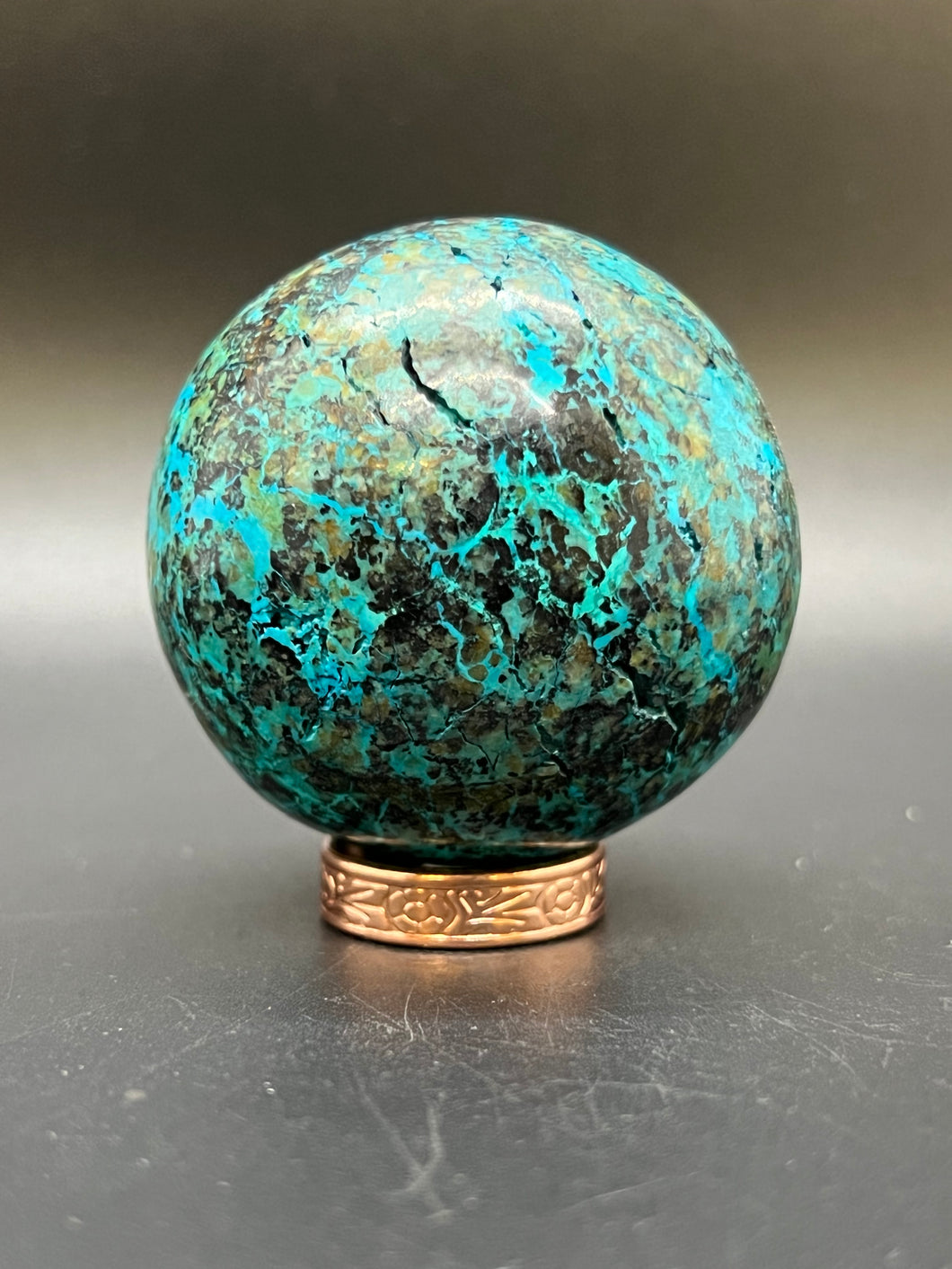 Chrysocolla Sphere