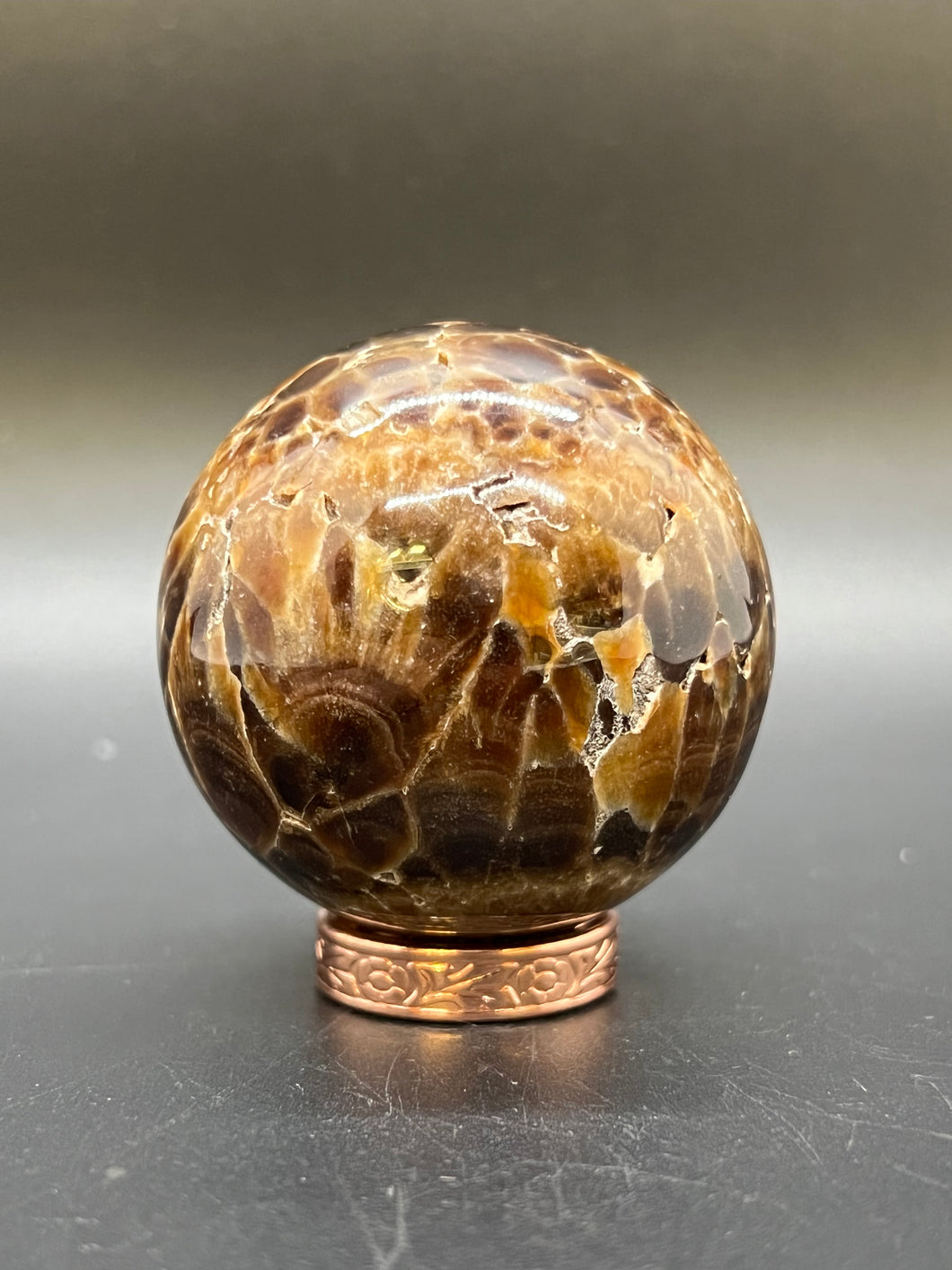 Chocolate Calcite Sphere