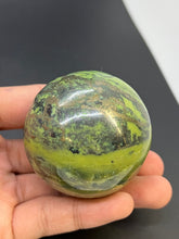 Load image into Gallery viewer, Serpentine with Pyrite Sphere
