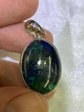 Load image into Gallery viewer, Azurite Pendant - Sterling Silver Frame
