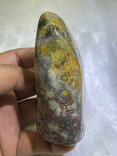 Load image into Gallery viewer, Yellow Crazy Lace Agate Standing Piece

