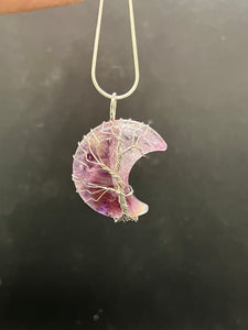 Half Moon Pendant(Wire Wrapped)