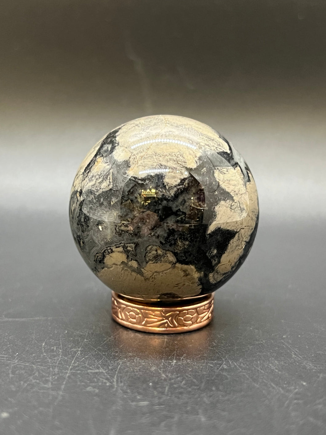 Silver Leaf Jasper Sphere