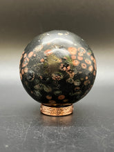Load image into Gallery viewer, Red Snowflake Obsidian Sphere
