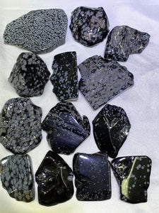Snowflake Obsidian Slabs