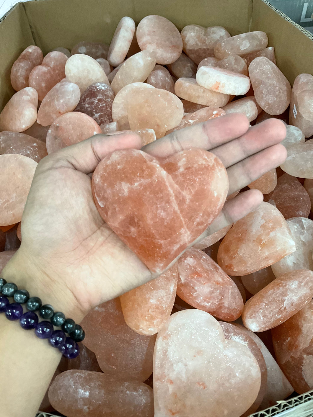 Pink Himalayan Salt Heart