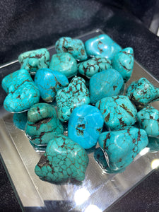 Magnesite Tumbled Cyan (Dyed)