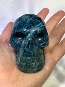 Blue Apatite Skull
