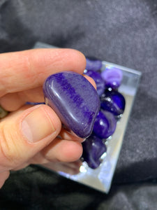 Agate Purple (Dyed) Tumbled - 4 Stones