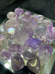 Amethyst Aura Tumbled