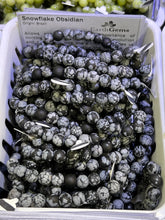 Load image into Gallery viewer, Snowflake Obsidian Bracelet
