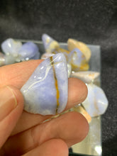 Load image into Gallery viewer, Blue Chalcedony Tumbled - 4 Stones

