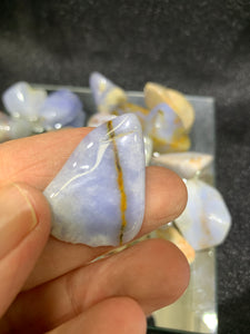 Blue Chalcedony Tumbled - 4 Stones