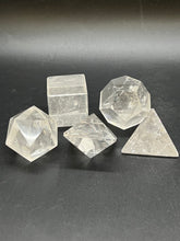 Load image into Gallery viewer, Quartz Crystal Platonic Solids
