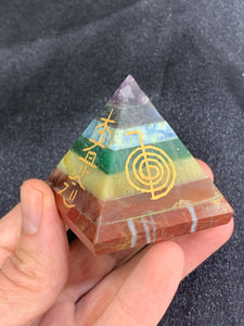 Reiki Symbols / Chakra Stones - Pyramid