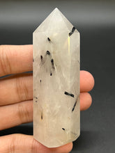Load image into Gallery viewer, Tourmalinated Quartz Generator Point
