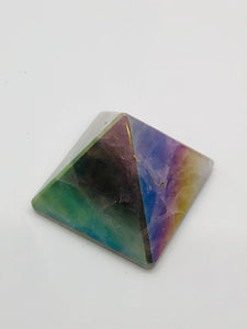 Rainbow Fluorite Pyramid