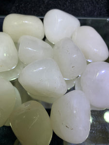 Snow Quartz Tumbled - 4 Stones