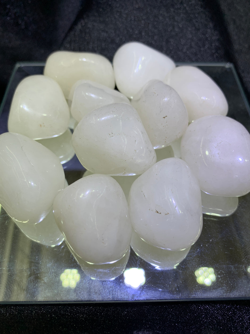 Snow Quartz Tumbled - 4 Stones