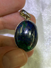 Load image into Gallery viewer, Azurite Pendant - Sterling Silver Frame
