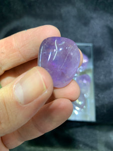 Amethyst Aura Tumbled