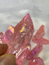 Load image into Gallery viewer, Rose Aura Crystal Raw Points
