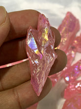 Load image into Gallery viewer, Rose Aura Crystal Raw Points

