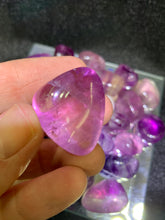 Load image into Gallery viewer, Purple Fluorite Tumbled
