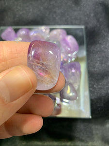 Amethyst Aura Tumbled