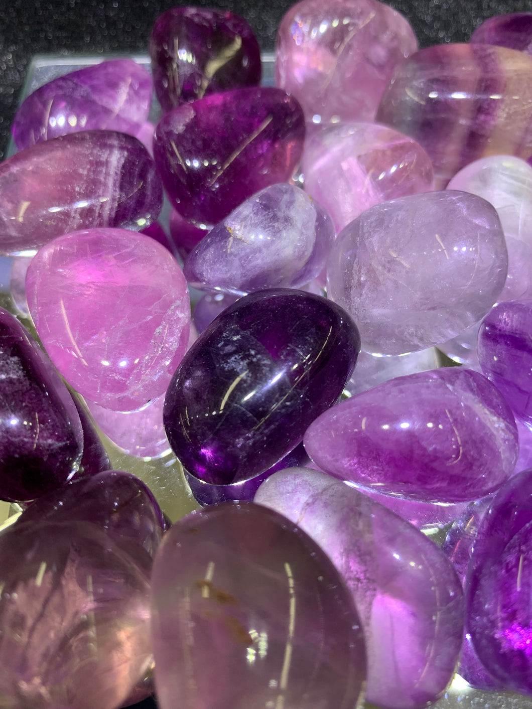 Purple Fluorite Tumbled