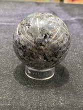 Load image into Gallery viewer, Lavarkite (Black Labradorite) Sphere
