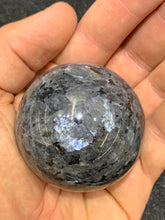 Load image into Gallery viewer, Lavarkite (Black Labradorite) Sphere
