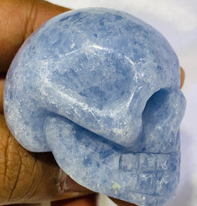 Blue Calcite Skull