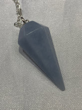 Load image into Gallery viewer, Angelite Pendulum (6 Sides)
