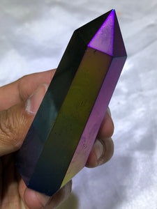 Rainbow Aura Crystal Point