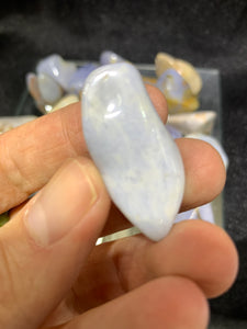 Blue Chalcedony Tumbled - 4 Stones