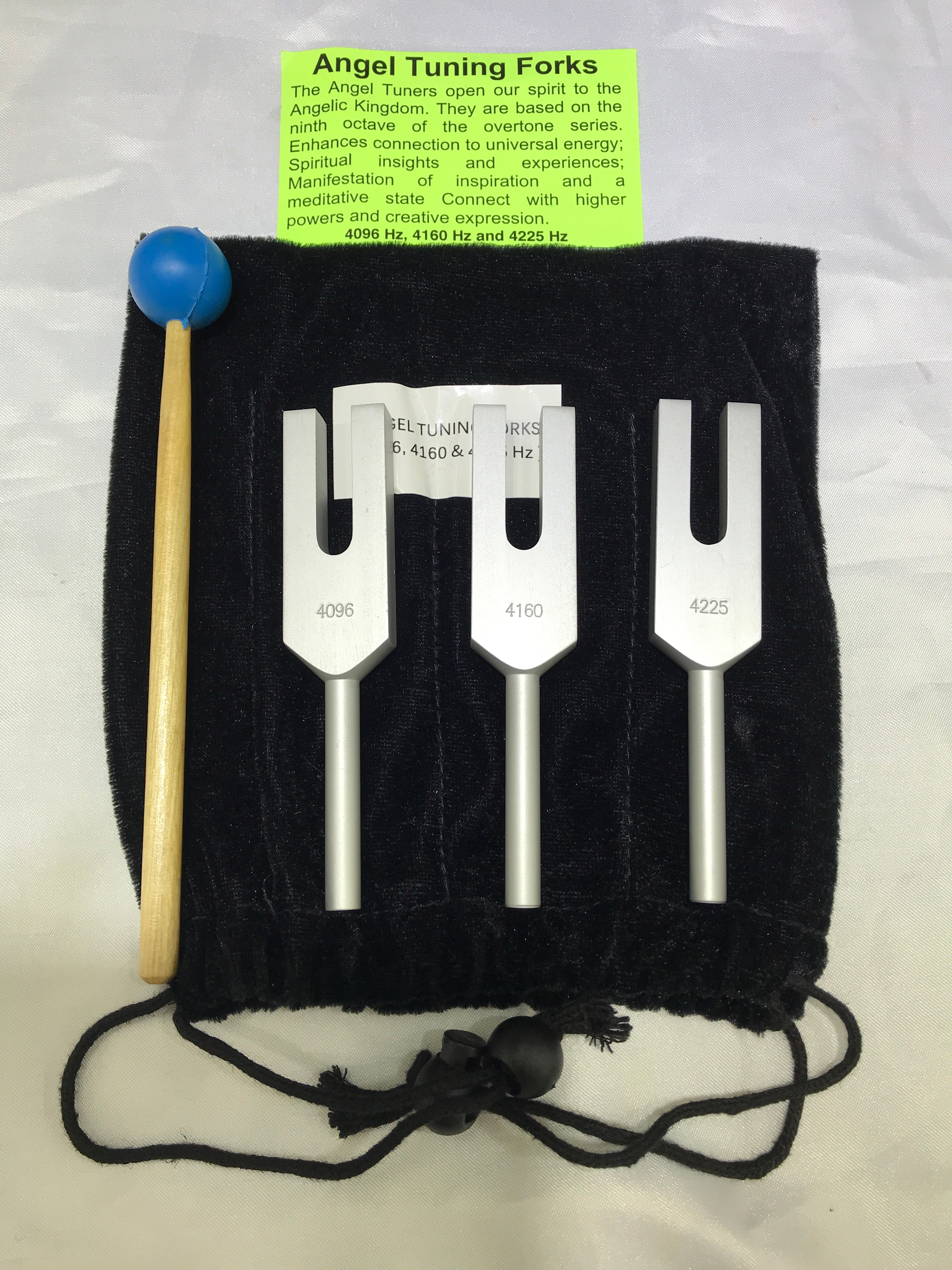 Angel Tuning Fork Set (4096 Hz, 4160 Hz, 4225 Hz) – Earth Gems Ltd