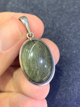 Load image into Gallery viewer, Gold Sheen Obsidian Pendant
