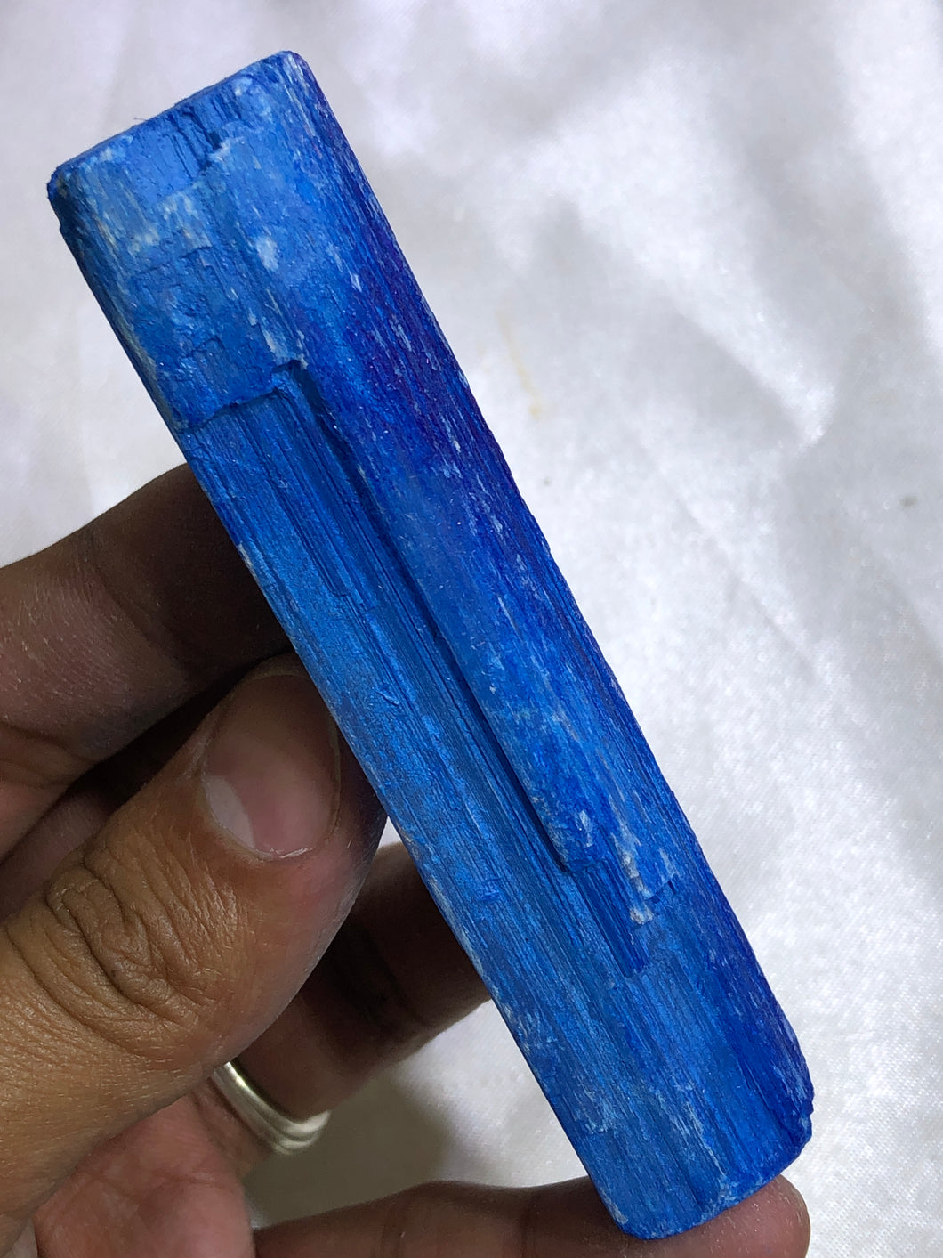 Selenite Stick (Dyed Blue)
