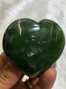 Nephrite Jade Heart - from Canada