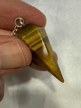 Load image into Gallery viewer, Yellow Tiger&#39;s Eye Pendulum (6 Sides)
