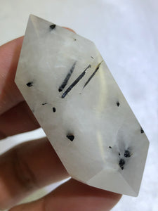 Double Terminated Tourmalinated Quartz Point