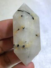 Load image into Gallery viewer, Double Terminated Tourmalinated Quartz Point
