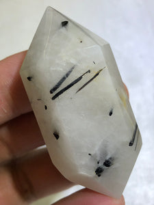 Double Terminated Tourmalinated Quartz Point