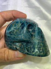 Load image into Gallery viewer, Blue Apatite Skull
