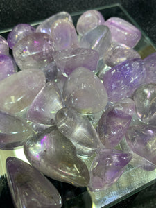Amethyst Aura Tumbled