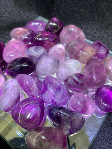 Purple Fluorite Tumbled