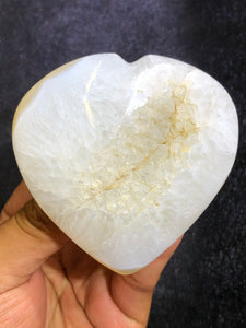 Chalcedony Geode Heart