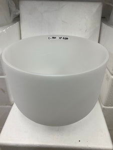 12” Frosted Crystal Singing Bowls (only available for local pick up)